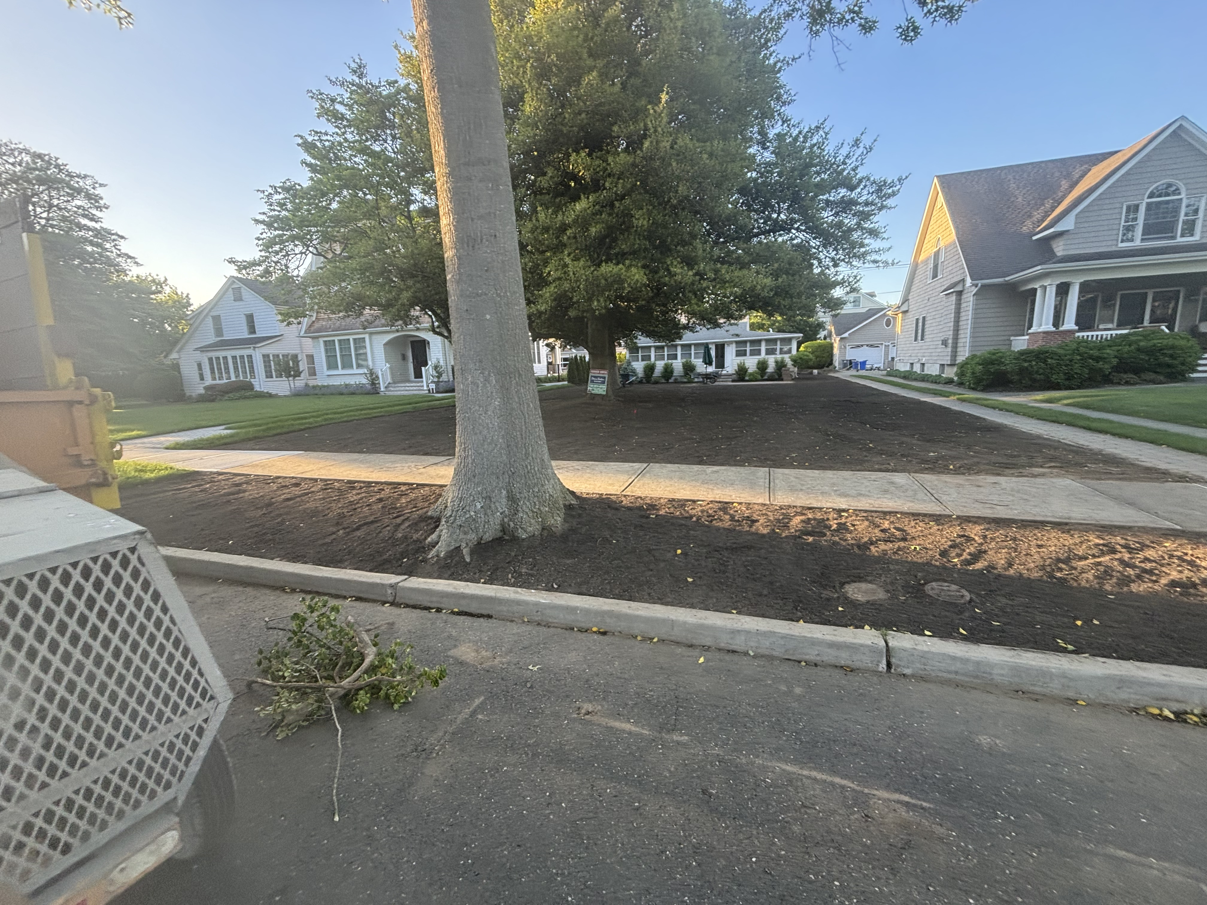 Front yard before professional landscaping service